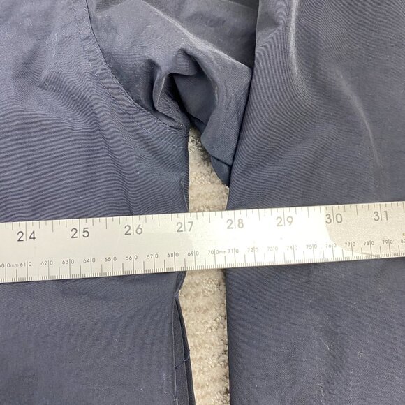 Vintage CHAPS Ralph Lauren Windbreaker Jacket Men Large L Navy Blue Stow Hoodie - Picture 10 of 11